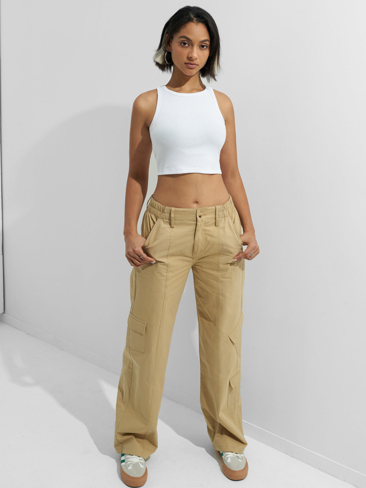 Basic Knit Crop Tank Top