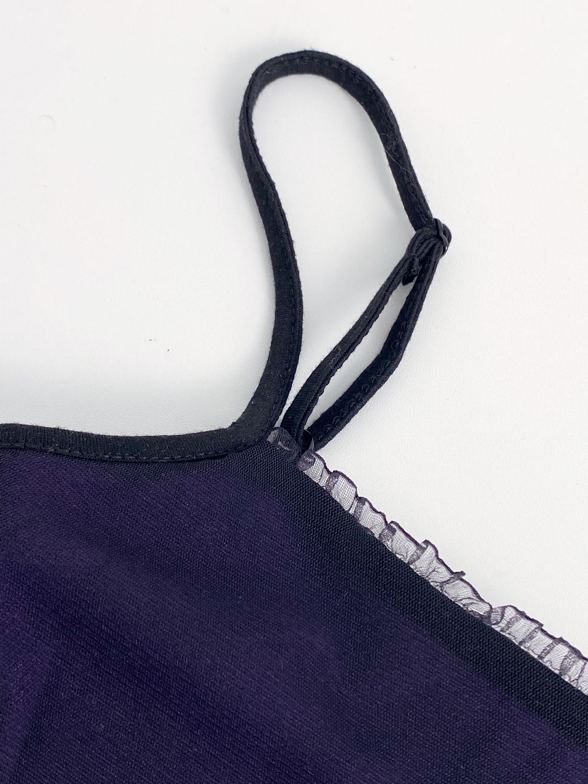 Patchwork Mesh Crop Cami Top