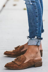 Tassel Flat Mules