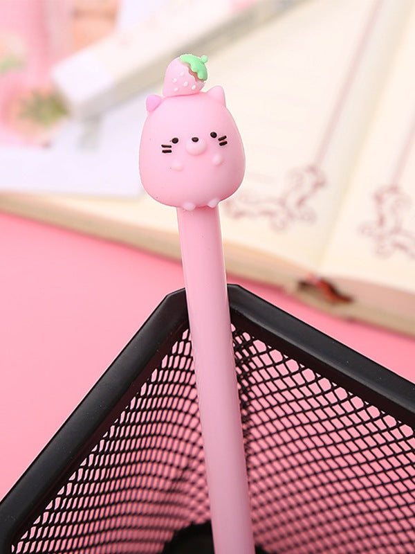 1pc Fruit Animal Cartoon Decor Gel Pen