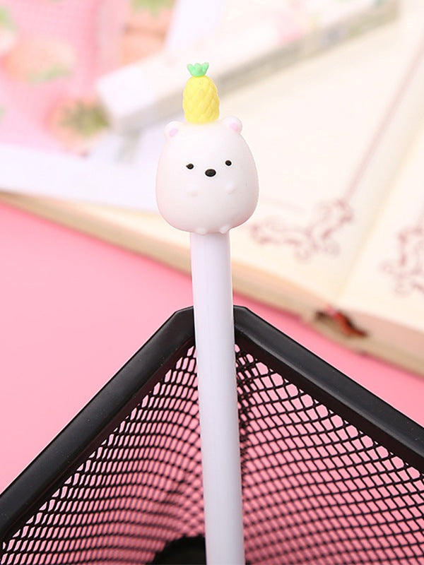 1pc Fruit Animal Cartoon Decor Gel Pen