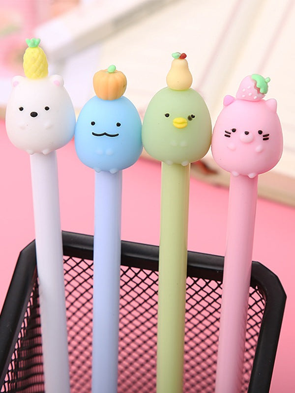 1pc Fruit Animal Cartoon Decor Gel Pen