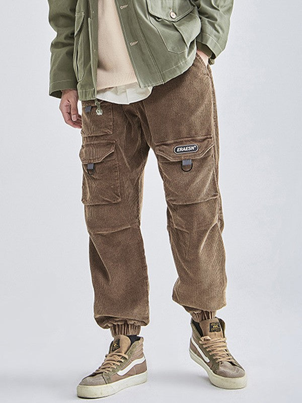Men's Vintage Pocket Corduroy Jogger Pants