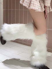 Punk Faux Fur Leg Warmer