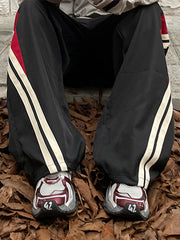 Men's Panel Striped Loose Sweatpants