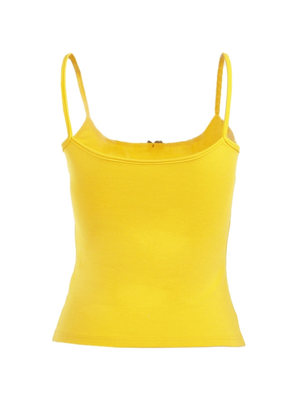 Letter Printed Crop Cami Top