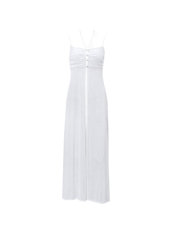 Longline Slit Halter Cami Top