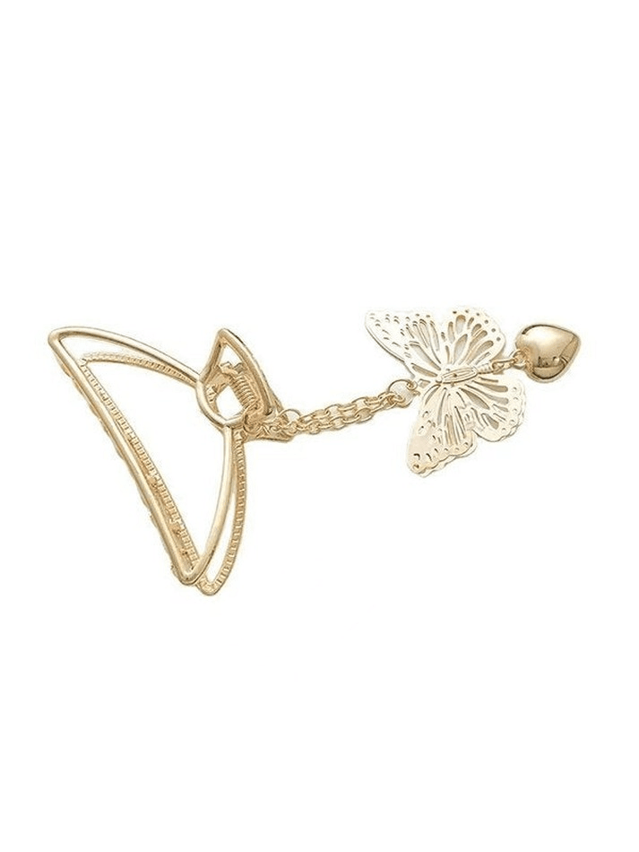 Butterfly Chain Decor Hair Claw