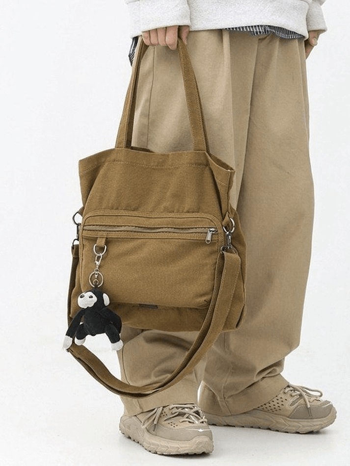 Cartoon Pendant Vintage Shoulder Bag