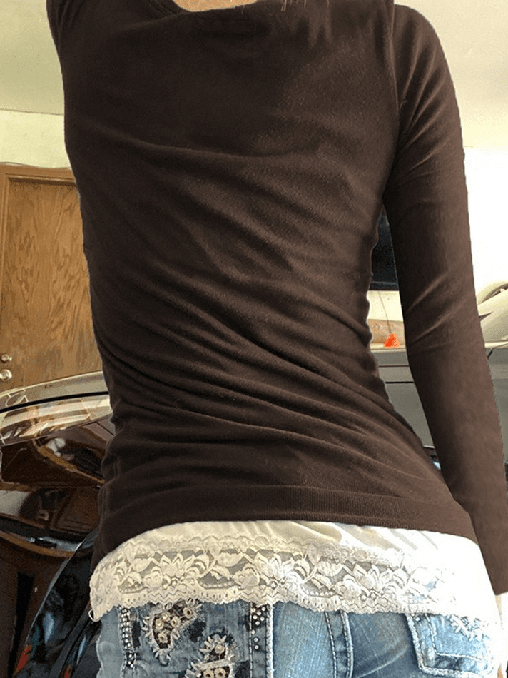 Lace Long Sleeve Top