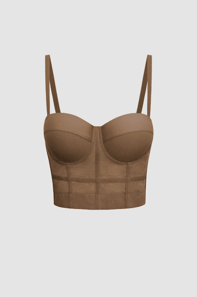 Mesh Underwire Bustier Top