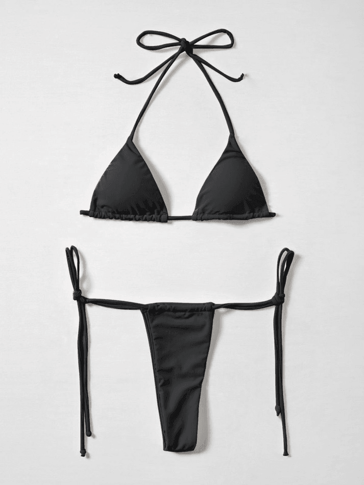 Micro Halter Triangle Bikini Set