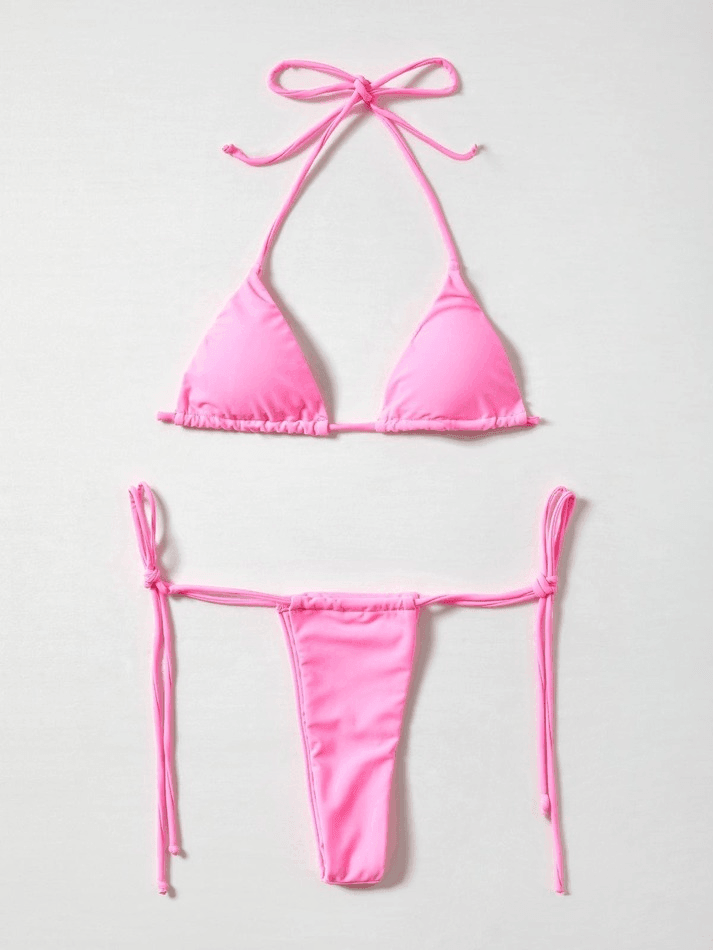 Micro Halter Triangle Bikini Set