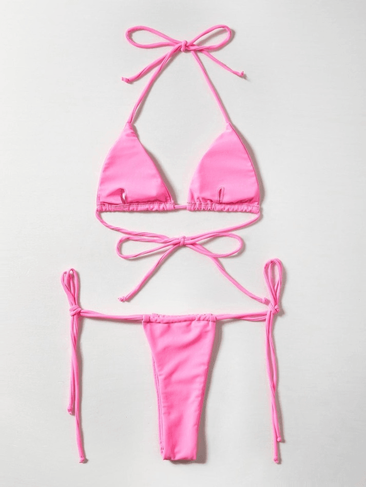Micro Halter Triangle Bikini Set