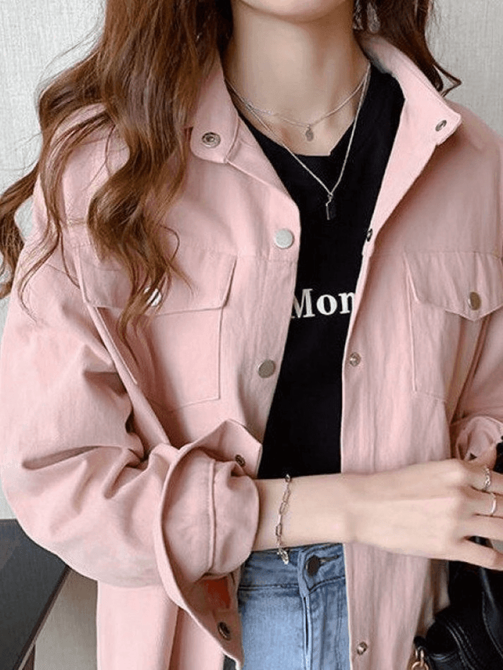 Pleated Long Sleeve Blouse