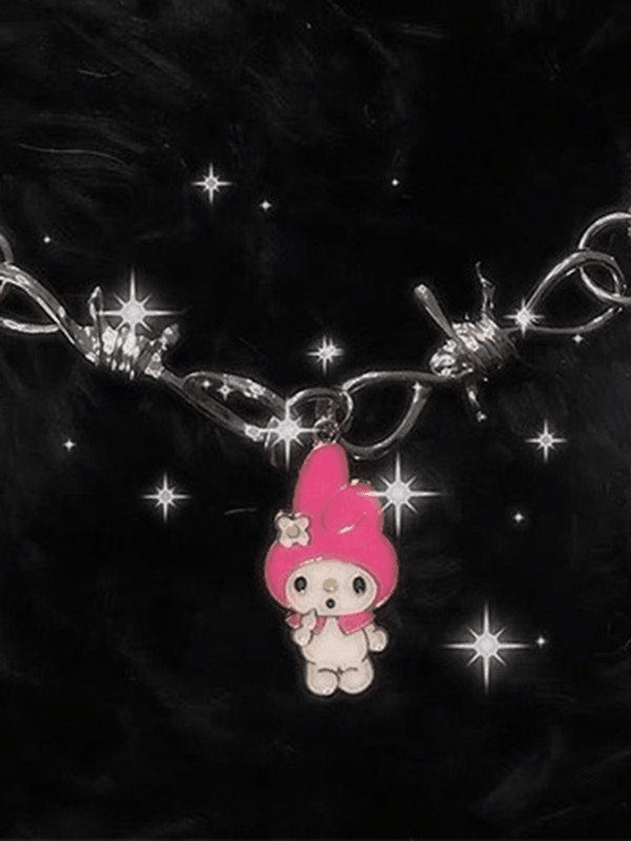 Blade Cartoon Pendant Thorns Necklace
