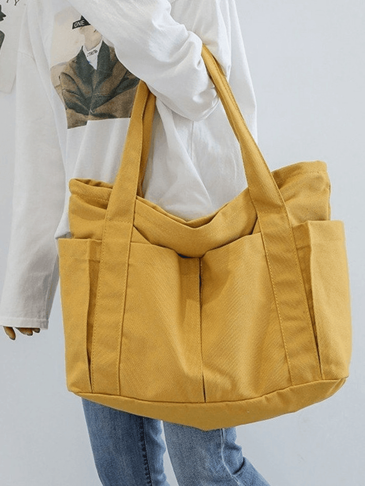 Simple Large Canvas Shopper Bag
