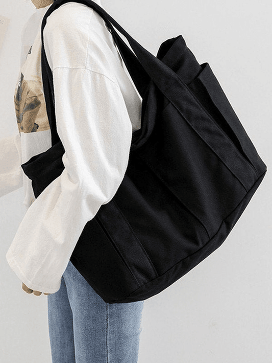 Simple Large Canvas Shopper Bag