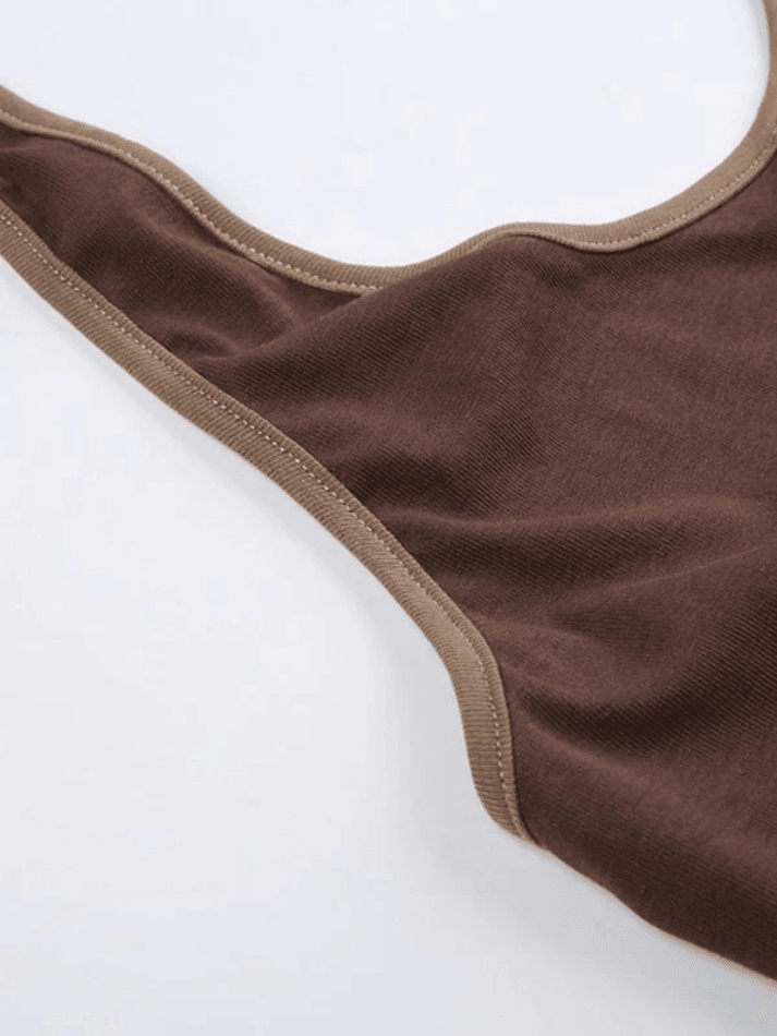 Vintage Halter Cropped Tank Top
