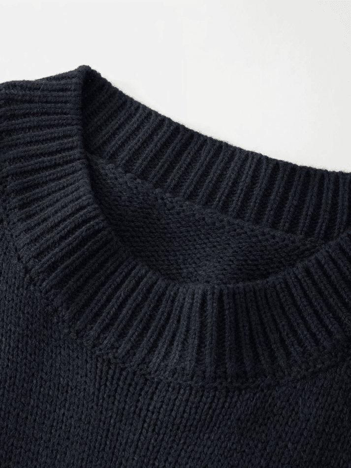 Vintage Skull Jacquard Pullover Sweater